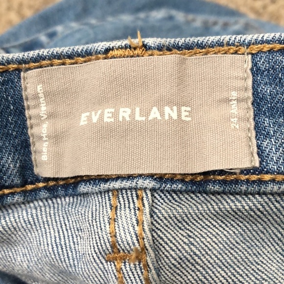 Everlane High Rise Skinny Ankle Jeans Size 24 Blue Denim - Picture 8 of 9